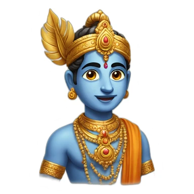 Indian god krishna sticker