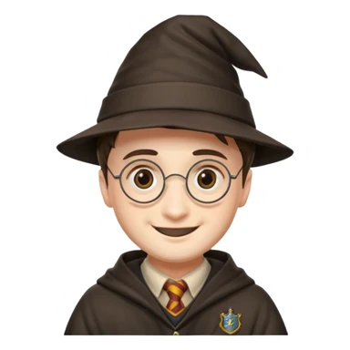 Harry potter with hat sticker