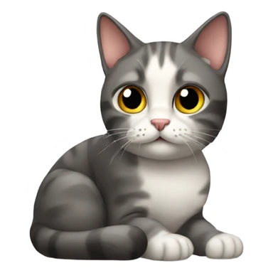 cat waiting sticker