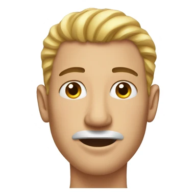 Man with acne sticker