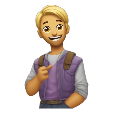 pop smoke happy surprised sticker