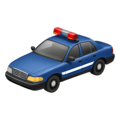 Voiture de police  sticker