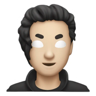 Peugeot 206+ noire de face sticker