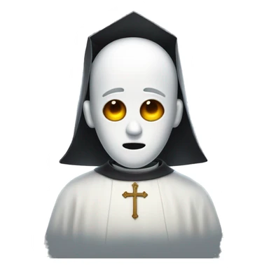 Ghost dressed as a priest sticker
