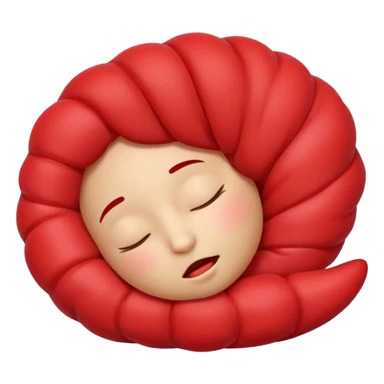 Berry emoji sleeping sticker