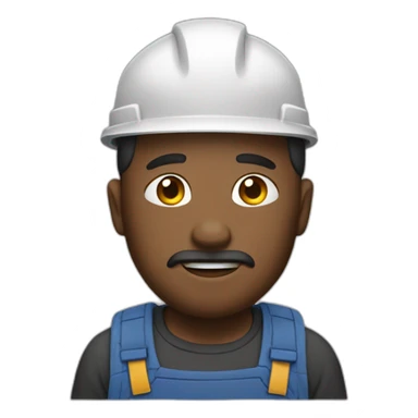 hard working man sticker