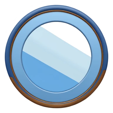 Blue Scandinavian mirror sticker