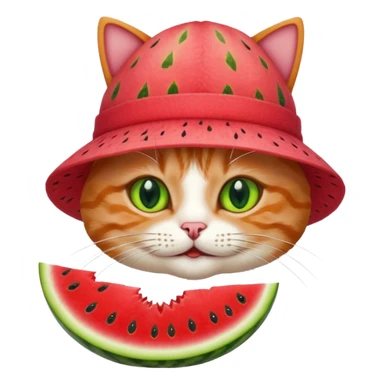 Karpuzlu kedi sticker