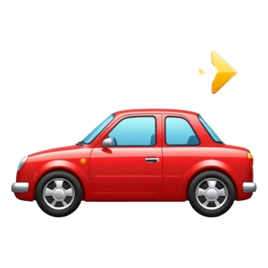 CARRO ROJO DE EN DIAGONAL sticker