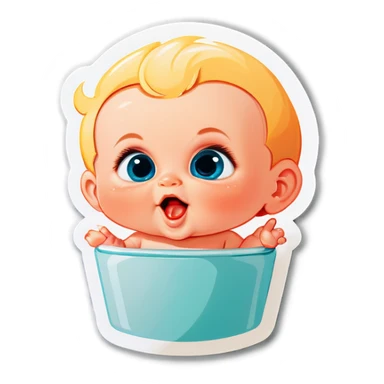 Good morning baby sticker