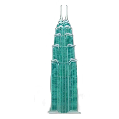 petronas twin towers sticker