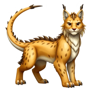 Dragon-type Fakémon-Lynx full body sticker