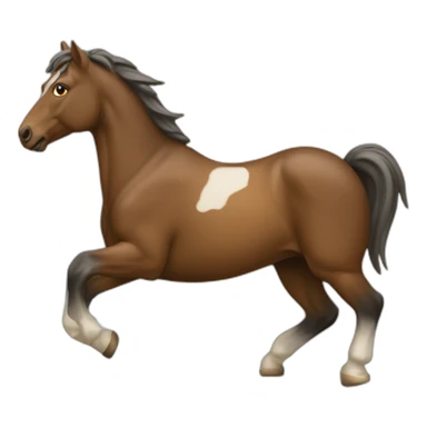 Cheval qui tombe sticker