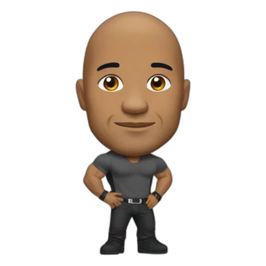 The rock with a small body sticker