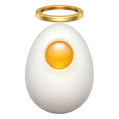 egg with a halo sticker