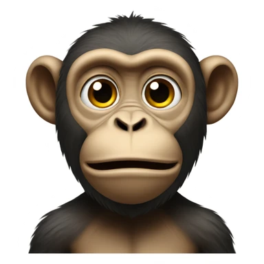 Monkey that has questions sticker