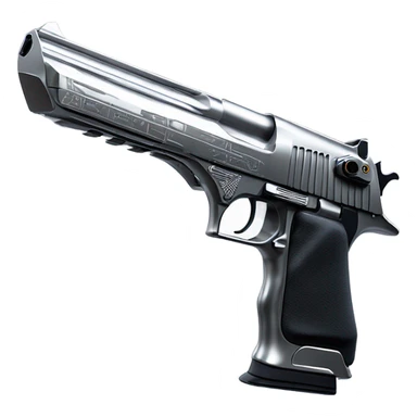 sci fi futuristic desert eagle gun sticker