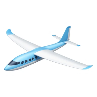 glider, large wingspan, white sticker