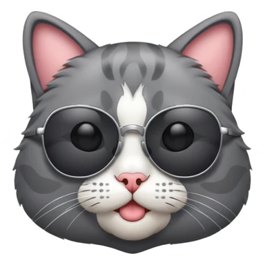 Cat wearing sunglasses sticker