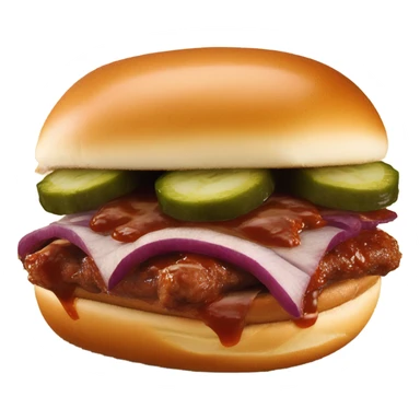 A McRib from McDonald’s sticker