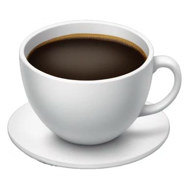 Black coffee cup sticker