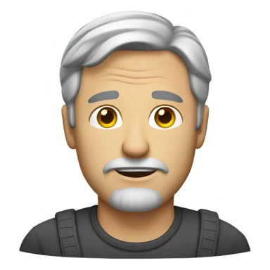 Causian middle age man sticker