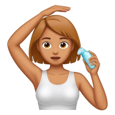 applying deodorant  sticker