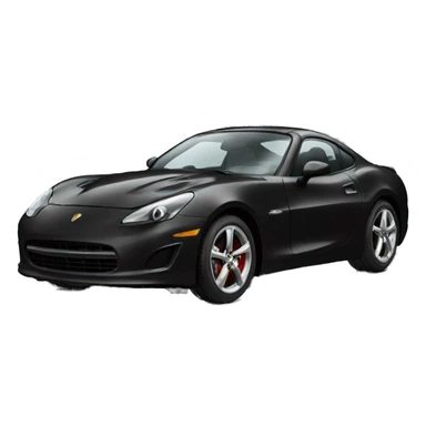 Black sports car sticker