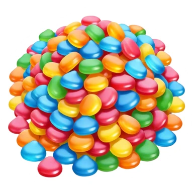 Rainbow gummy unicorn poop sticker