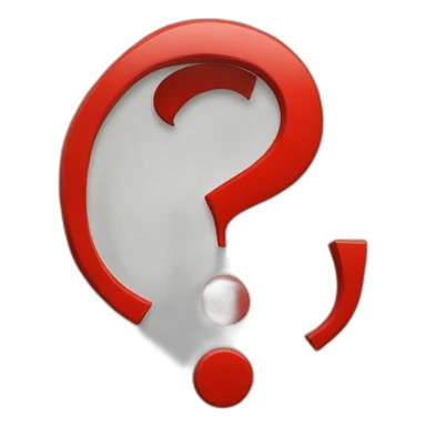 question mark red sticker