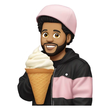 The weeknd with ice cream sticker