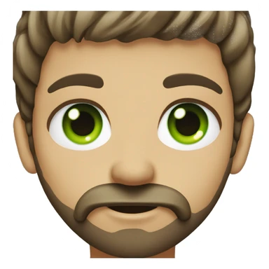 green-eyed girl boy with beard love sticker