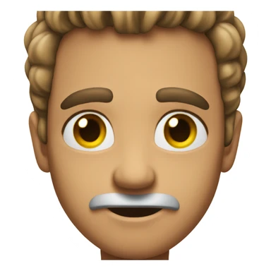 emoji smirking while raising a brow sticker