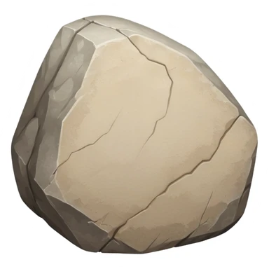 generate realistic detailed big stone on sand sticker