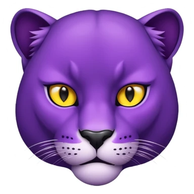Purple Panther face sticker