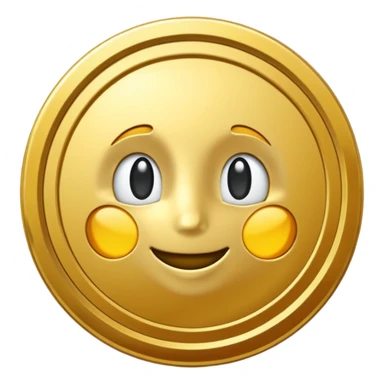 generate me a simple gold coin sticker