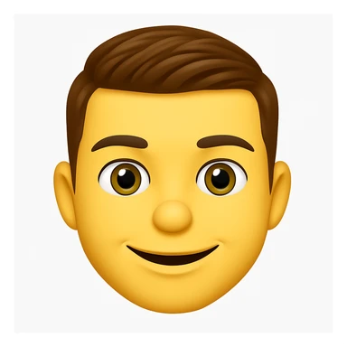 Based on these photos, make an emoji with facial features preserved sticker