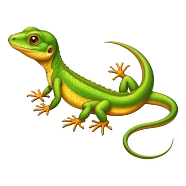 lizard getting a spray tan  sticker