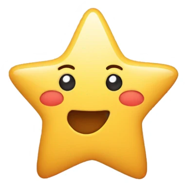 Estrela com corações  sticker