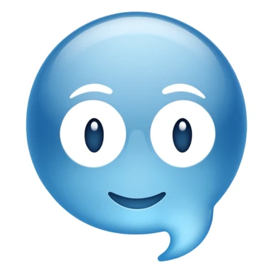 bulle de messagerie sans visage sticker