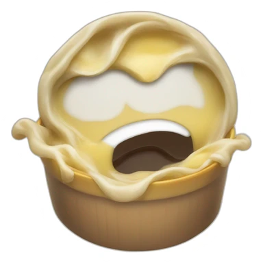 Una sopa con cara sticker