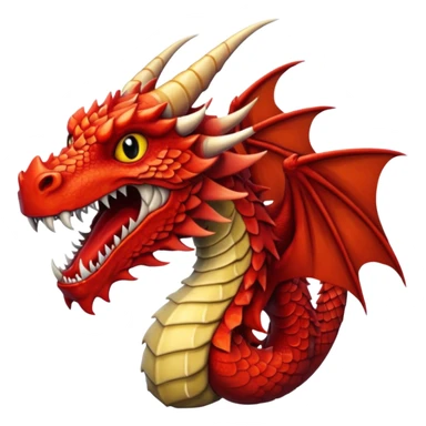 Red dragon sticker