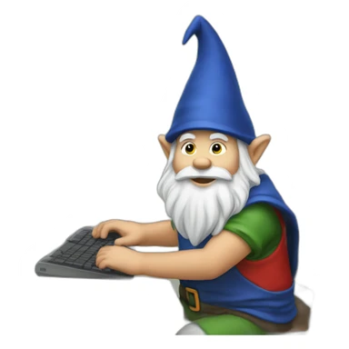 gnome training on computer sticker