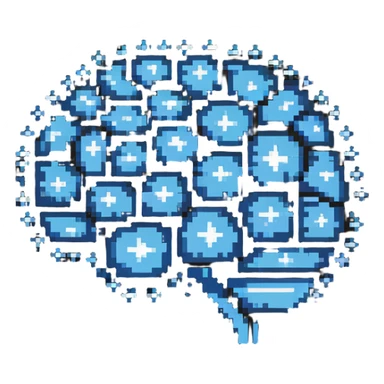 magic brain with stars sticker
