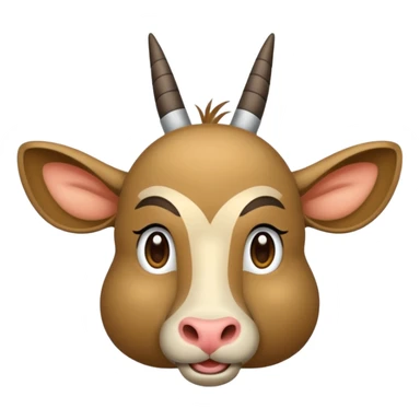 Slede getrokken door een eland sticker