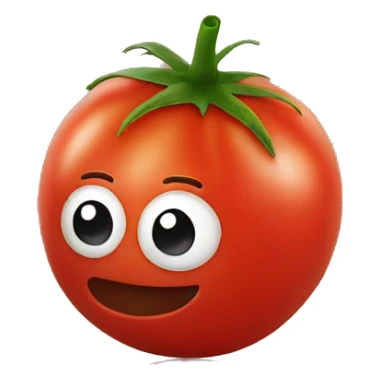 Tomato in face emoji  sticker
