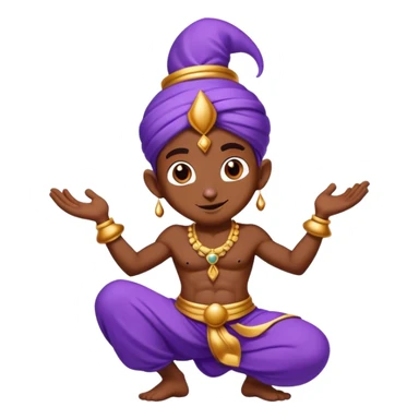 Purple genie, solana sticker