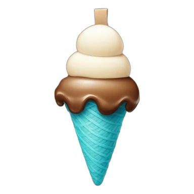 ice cream hanging with a rope sticker