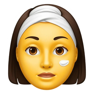 Face cream mask sticker