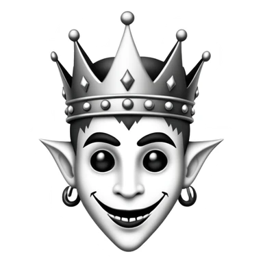 Jester and King punk rock music band logo sticker